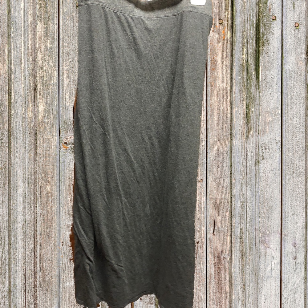 Gray maxi skirt cotton